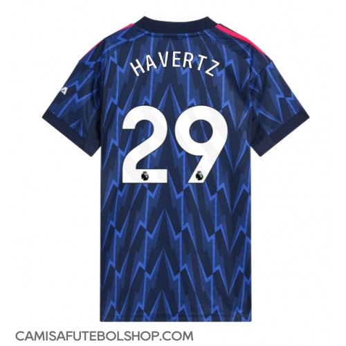 Camisa de time de futebol Arsenal Kai Havertz #29 Replicas 2º Equipamento Feminina 2025-26 Manga Curta Camisa de time de futebol Arsenal Kai Havertz #29 Replicas 2º Equipamento Feminina 2025-26 Manga Curta
